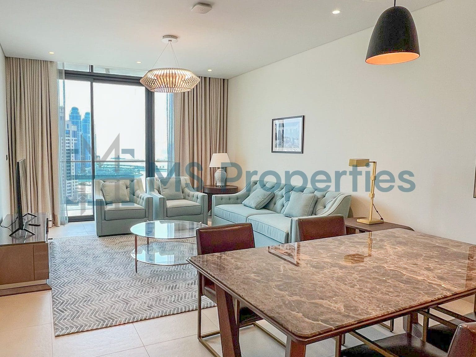 MB_1802-3 Marina View | 2BHK + Maid Room | One Month FREE