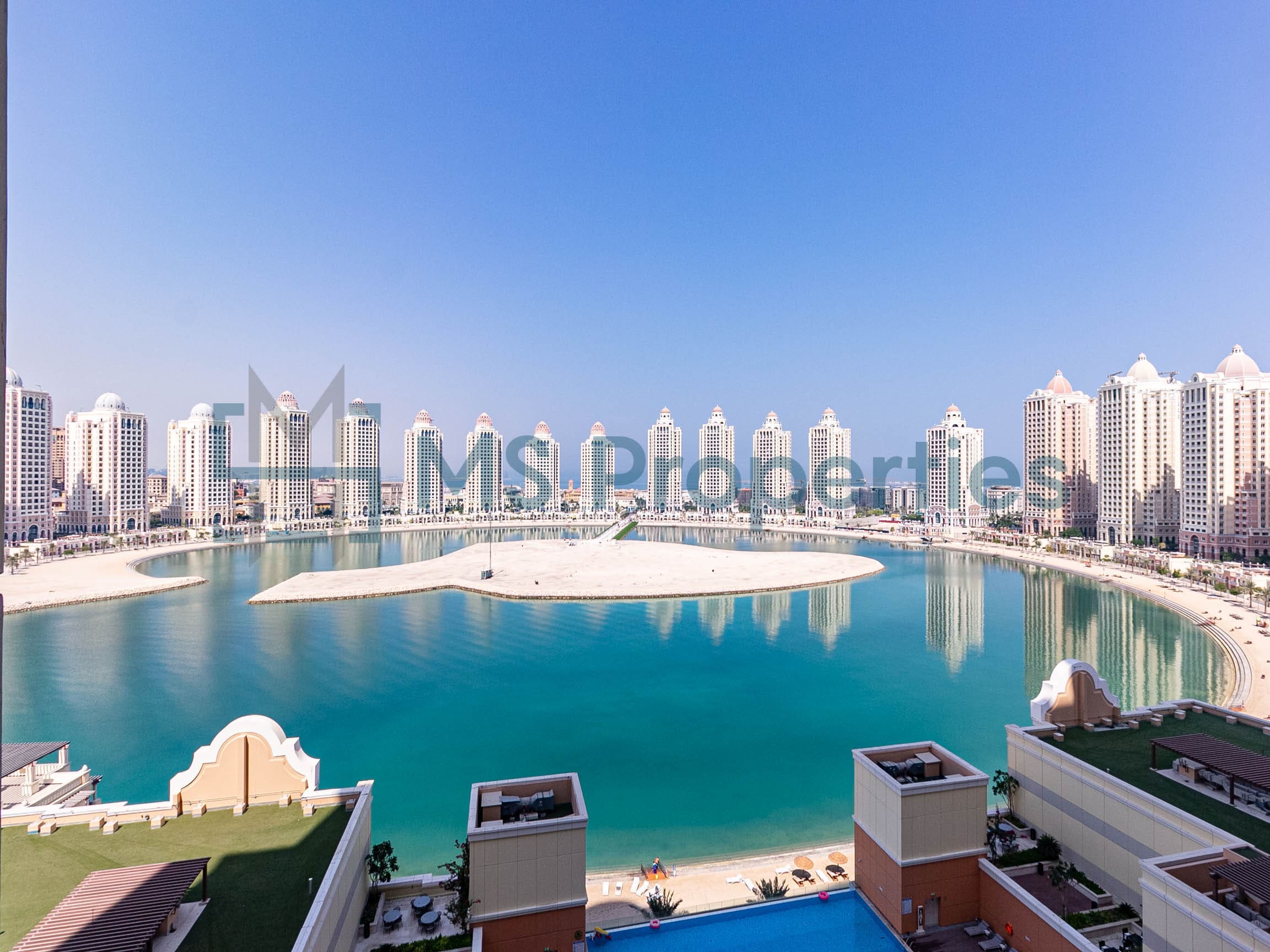 Spacious Cozy 1BHK Flat with Marina View Balcony