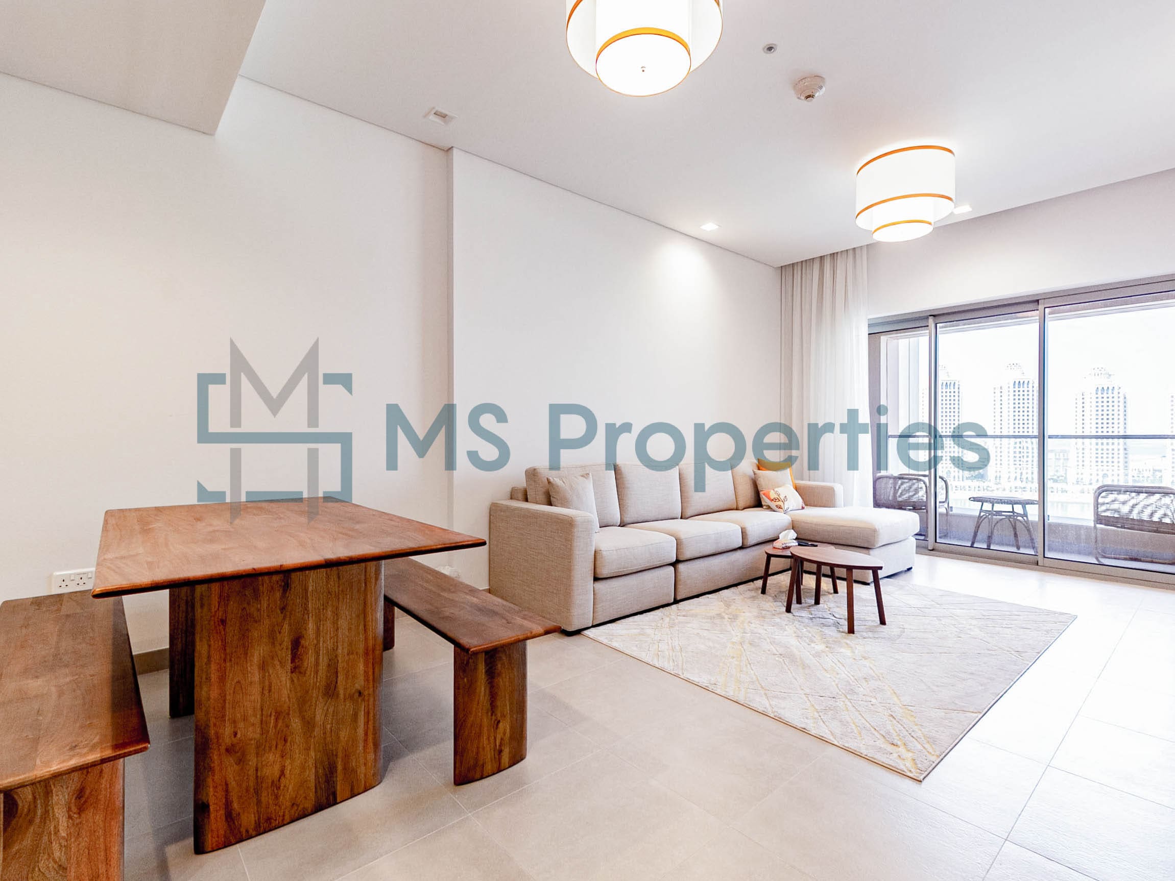 Spacious Cozy 1BHK Flat with Marina View Balcony