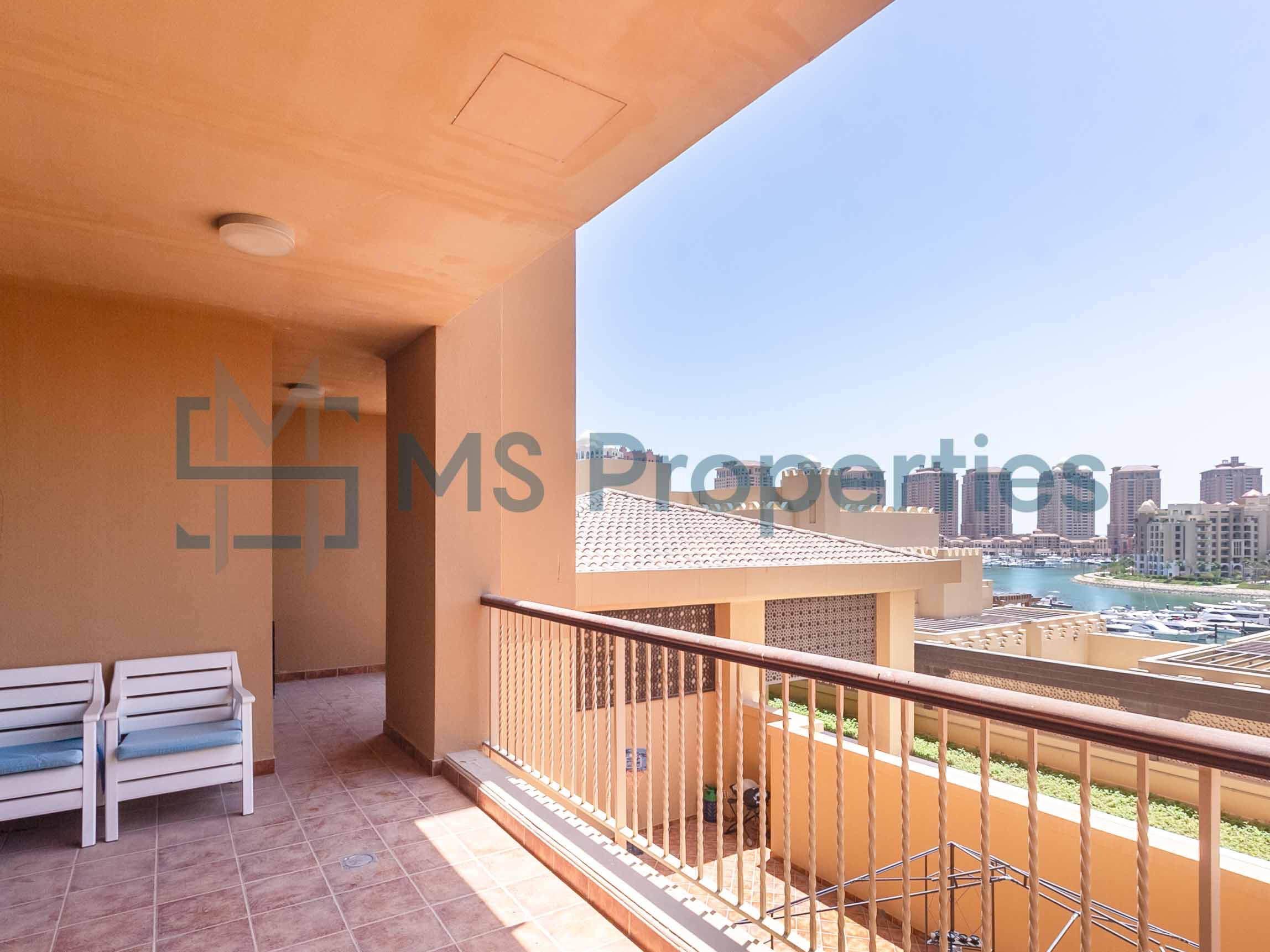 Sophisticated 2BR Apartment | Marina View Balcony
