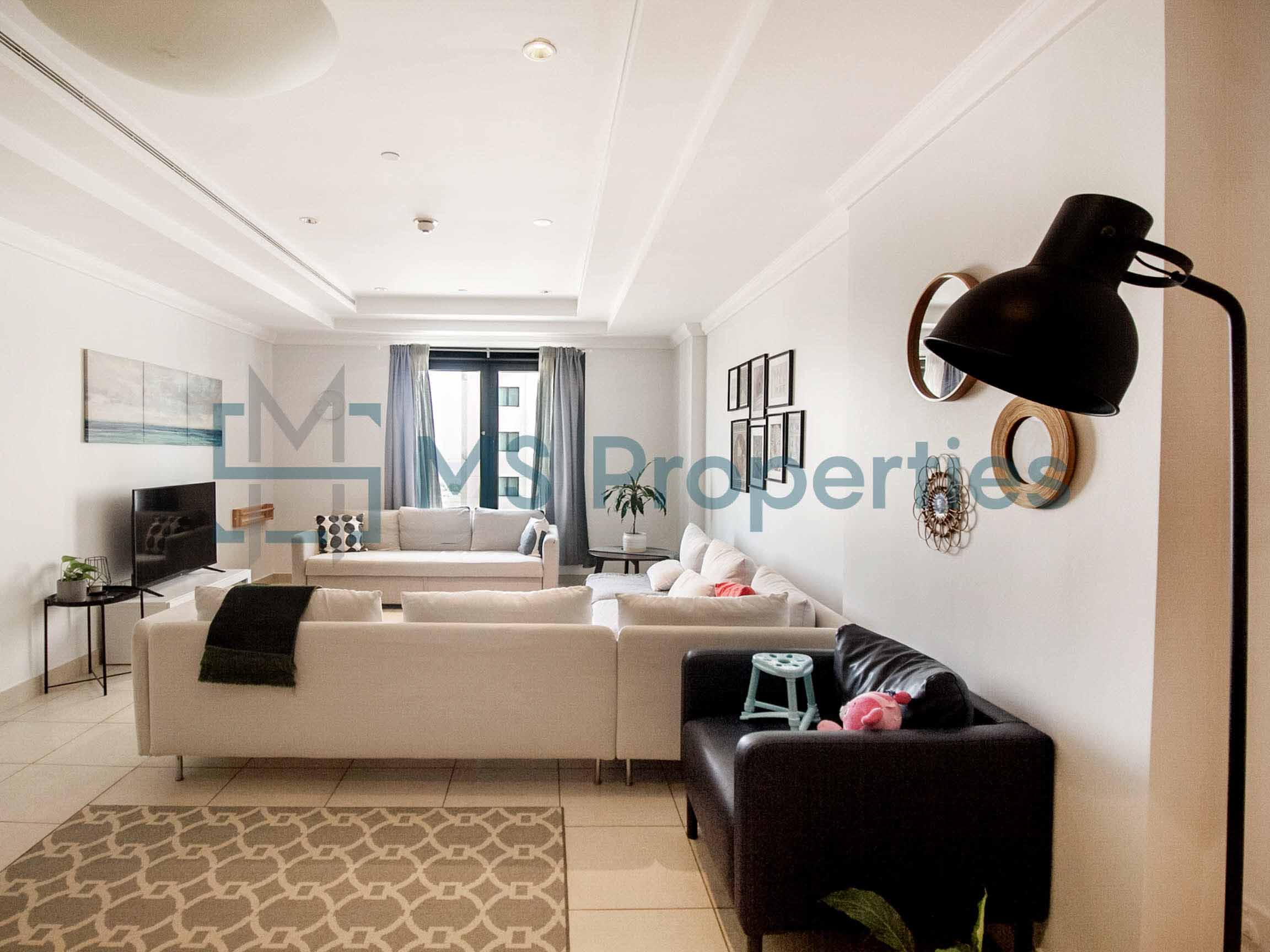 Modern 1-Bedroom Flat in the Heart of The Pearl