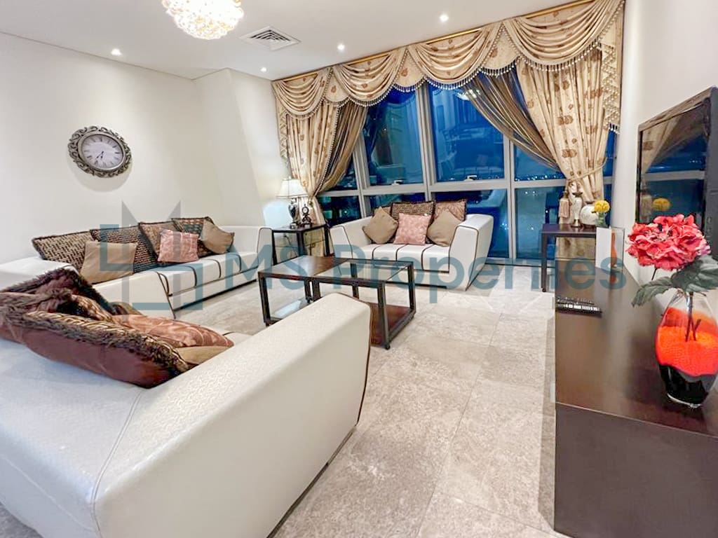 Elegant Furnished 2BHK | Sea View | Access Pool+Gym